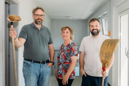 Roland Michel, Annamarie Walther, Marco Bürki (es fehlt Andreia de Freitas)